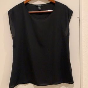Forever 21 medium black polyester blouse